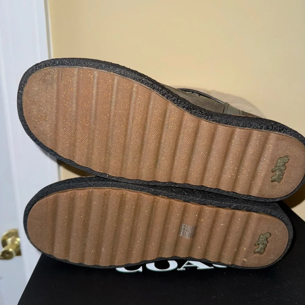 COACH  Shearling-Lined Moto Boots Suede size 8 NEW NIB - Picture 11 of 14